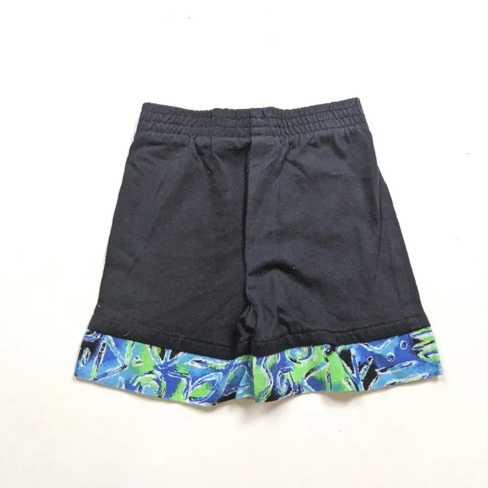 Vintage 2B1 Shorts Unisex Children's Size 18-24m Black